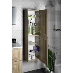 Sapho Amia szafka boczna 140 cm wysoka wisząca dąb Texas AM020-2020