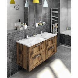 Sapho Amia szafka 119 cm podumywalkowa wisząca dąb collingwood AM120-1919