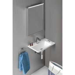 Sapho Arana umywalka 56x35 cm ścienna prostokątna prawa biała AN056