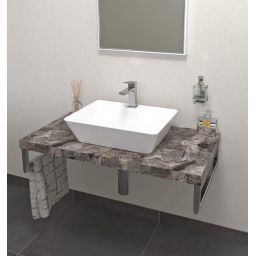 Sapho Avice blat 90 cm podumywalkowy kamień szary AV0910