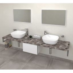 Sapho Avice blat 170 cm podumywalkowy kamień szary AV1710