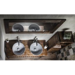 Sapho Brand lustro 130x70 cm rama świerk bejcowany BA061S