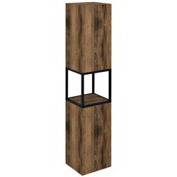 Sapho Skara szafka 171 cm boczna wisząca słupek czarny mat/dąb Collingwood CG010-1919