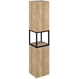 Sapho Skara szafka 171 cm boczna wisząca słupek czarny mat/dąb Alabama CG010-2222