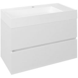 Sapho Odetta szafka 82x43,5 cm podumywalkowa wisząca biały połysk DT085-3030