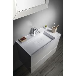 Sapho Odetta szafka 82x43,5 cm podumywalkowa wisząca biały połysk DT085-3030