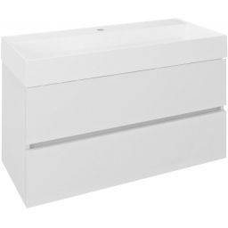 Sapho Odetta szafka 95x43,5x50 cm podumywalkowa wisząca biały połysk DT100-3030