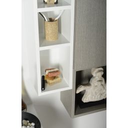 Sapho Espace szafka 94 cm boczna wisząca biały połysk ESC130-3030