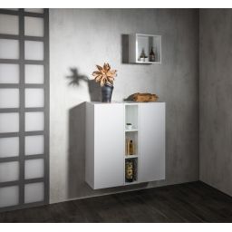 Sapho Espace szafka 94 cm boczna wisząca biały połysk ESC130-3030