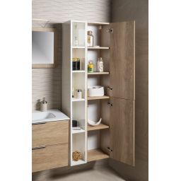 Sapho Espace szafka 172 cm boczna wisząca słupek dąb Alabama ESC230-2222