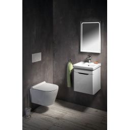 Sapho Gemini lustro 60x40 cm prostokątne z oświetleniem LED GM040