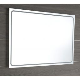 Sapho Gemini lustro 90x50 cm prostokątne z oświetleniem LED GM090