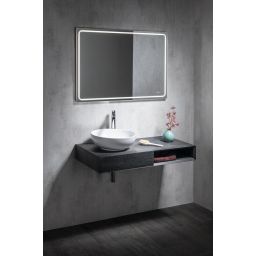 Sapho Gemini lustro 100x70 cm prostokątne z oświetleniem LED GM100