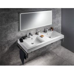 Sapho Gemini lustro 160x55 cm prostokątne z oświetleniem LED GM160