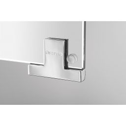 Sapho Integra szafka 85 cm lustrzana z oświetleniem LED szary IN085