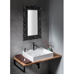 Sapho Scule & Samblung lustro 70x40 cm prostokątne rama czarny IN113