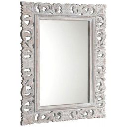 Sapho Scule & Samblung lustro 100x70 cm prostokątne rama biały IN171