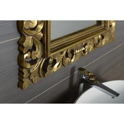 Sapho Scule & Samblung lustro 120x80 cm prostokątne rama złoty IN316