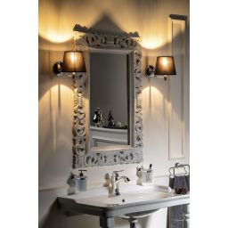 Sapho Scule & Samblung lustro 120x80 cm prostokątne rama biały IN324