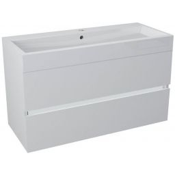 Sapho Largo szafka 100 cm podumywalkowa wisząca biały połysk LA101