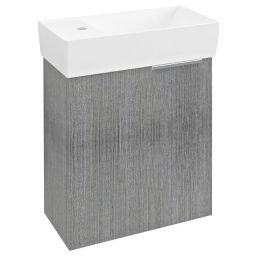 Sapho Latus IX szafka 44 cm podumywalkowa wisząca dąb srebrny LT090-1111