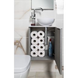 Sapho Latus X szafka 39,4 cm podumywalkowa wisząca dąb srebrny LT110-1111