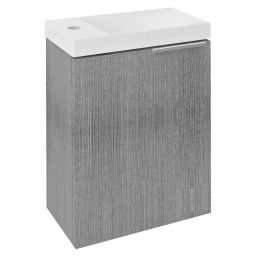 Sapho Latus X szafka 39,4 cm podumywalkowa wisząca dąb srebrny LT110-1111