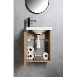 Sapho Latus X szafka 39,4 cm podumywalkowa wisząca dąb alabama LT110-2322