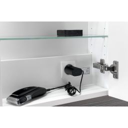 Sapho Lucie szafka 55 cm lustrzana z oświetleniem LED wisząca biały LU055-0030