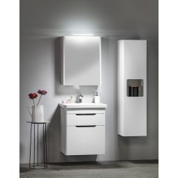 Sapho Lucie szafka 55 cm lustrzana z oświetleniem LED wisząca biały LU055-0030