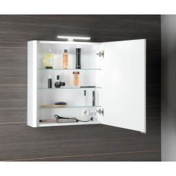 Sapho Lucie szafka 65 cm lustrzana z oświetleniem LED wisząca biały LU065-0030