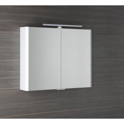 Sapho Lucie szafka 86 cm lustrzana z oświetleniem LED wisząca biały LU085-0030