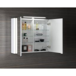 Sapho Lucie szafka 86 cm lustrzana z oświetleniem LED wisząca biały LU085-0030