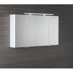 Sapho Lucie szafka 126 cm lustrzana z oświetleniem LED wisząca biały LU125-0030