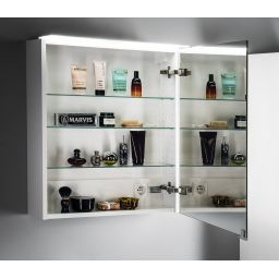 Sapho Linex szafka 60 cm lustrzana z oświetleniem LED wisząca biały LX060-0030