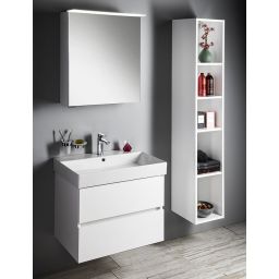 Sapho Linex szafka 60 cm lustrzana z oświetleniem LED wisząca biały LX060-0030