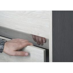 Sapho Nirona szafka 82x43 cm podumywalkowa wisząca dąb mocca NR085-1212