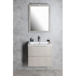 Sapho Nirox lustro 60x80 cm rama dąb srebrny NX608-1111