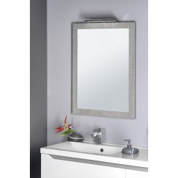 Sapho Nirox lustro 60x80 cm rama dąb srebrny NX608-1111