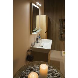 Sapho Nirox lustro łazienkowe 60x80 cm rama brązowy/sosna rustykalna NX608-1616