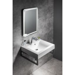 Sapho Nyx lustro 50x70 cm prostokątne z oświetleniem LED NY050