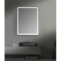 Sapho Nyx lustro 60x80 cm prostokątne z oświetleniem LED NY060