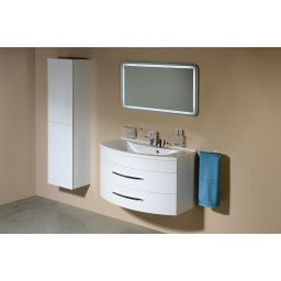 Sapho Nyx lustro 90x50 cm prostokątne z oświetleniem LED NY090