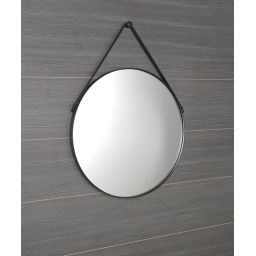 Sapho Orbiter lustro 50 cm okrągłe rama czarna ORT050