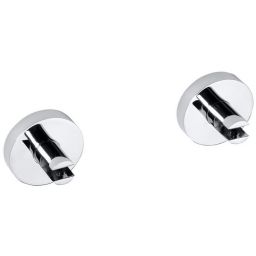 Sapho X-Round uchwyt do półki 5,5 cm zestaw 2 szt chrom XR009