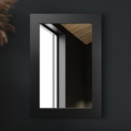 Styler Jyvaskyla lustro prostokątne 86x60 cm czarne LU-12329