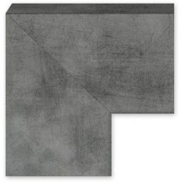 Styler Lahti lustro prostokątne 72x47 cm beton LU-12302