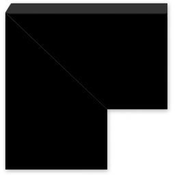 Styler Lahti lustro prostokątne 72x47 cm czarne LU-12304