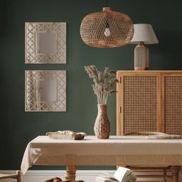 Styler Ornament Annett lustro 50x50 cm kwadratowe drewno LU-12309