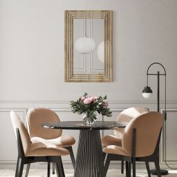 Styler Ornament Irene lustro prostokątne 60x40 cm drewno LU-12317